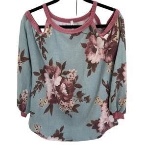 Now N Forever Floral Off the Shoulders Shirt